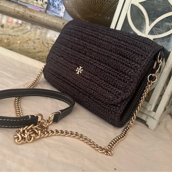 New Tory Burch Emerson chain wallet crossbody
